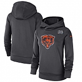 Women Chicago Bears Anthracite Nike Crucial Catch Performance Hoodie
